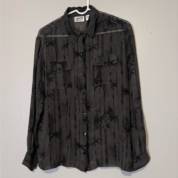 CHICOS DESIGN Long Sleeve Blouse - Picture 1 of 4